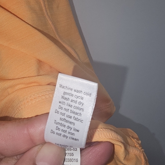 Athleta Womens Pacifica UPF Tee Orange Short Sleeve Size Small - Picture 9 of 13